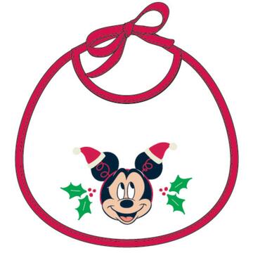 BAVAGLINO NEONATO IN SPUGNA TOPOLINO NATALE WD9650 - SITE_NAME_SEO