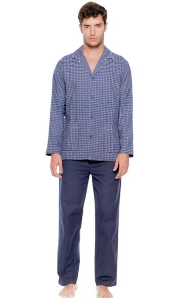Men's open flannel pajamas Diplomat WO4011 - SITE_NAME_SEO
