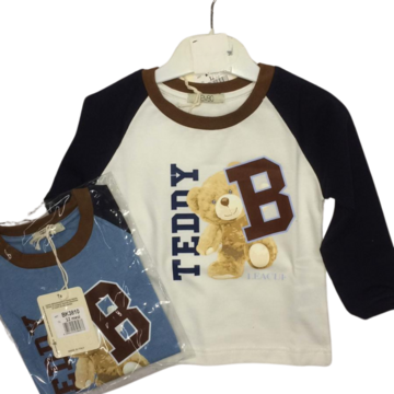 BABY LONG SLEEVED T-SHIRT 12/30 MONTHS BK3810 BURBER - SITE_NAME_SEO