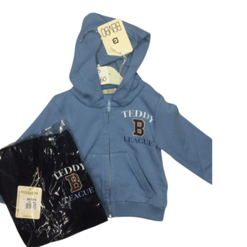 OPEN HOODED SWEATSHIRT FOR NEWBORN 12/30 MONTHS BK3815 BURBER - SITE_NAME_SEO