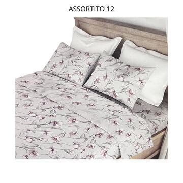 COMPLETO LETTO MATRIMONIALE FLANELLA LOVELY HOME MONTE BIANCO (2 PIAZZE)
