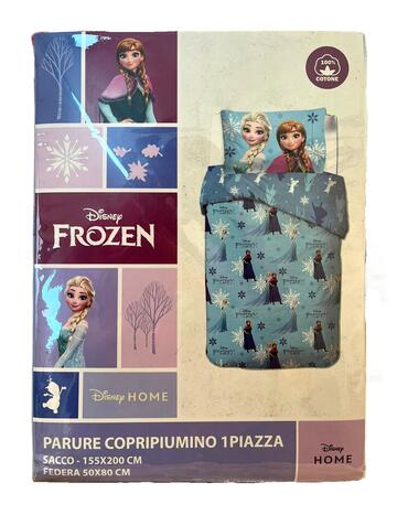 PARURE COPRIPIUMINO COTONE DISNEY FROZEN BAMBINA 1 PIAZZA - SITE_NAME_SEO