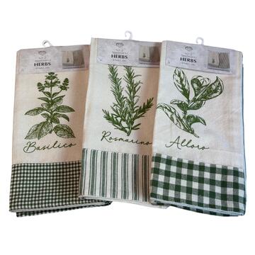 SET AUS ZWEI KÜCHENTÜCHERN AUS BAUMWOLLE MAISON SOPHIE HERBS - SITE_NAME_SEO