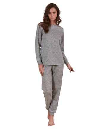 Damenpyjama aus warmem Jersey-Stich Milano Intimami ID1434 - SITE_NAME_SEO