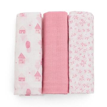 SQUARE GAUZE MUSLINS FOR NEWBORNS SET OF 3 PADDLES IX4003 - SITE_NAME_SEO