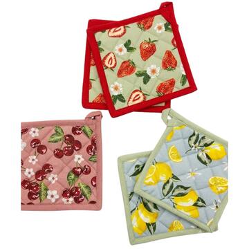 SET 2 PRESINE CUCINA COTONE LOVELY HOME MERIGGIO 18X18 - SITE_NAME_SEO