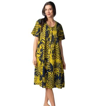 ABITO DONNA MIDI APERTO IN COTONE MARILA MIRIAM - SITE_NAME_SEO