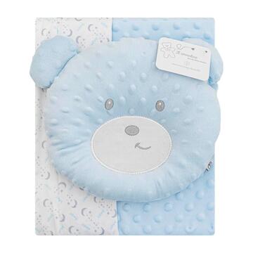 SET REGALO COPERTA  E CUSCINO ORSETTO IN PILE NG4747 - SITE_NAME_SEO