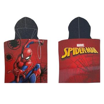 PONCHO MARE IN MICROFIBRA BAMBINO SPIDERMAN 50X100  - SITE_NAME_SEO