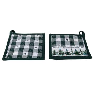 Set 2 presine da cucina Winter Forest 18X18 - SITE_NAME_SEO
