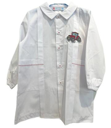 ANDY&GIò 90235 KINDERGARTEN APRON FOR CHILDREN EMBROIDERY TRACTOR - SITE_NAME_SEO