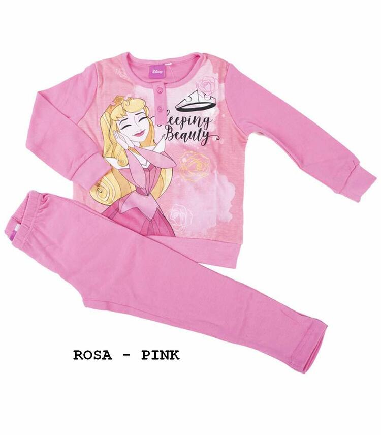 Pigiama da bambina in caldo cotone disney principesse pri-0024 PRINCESS |  Quattro Stagioni Shop