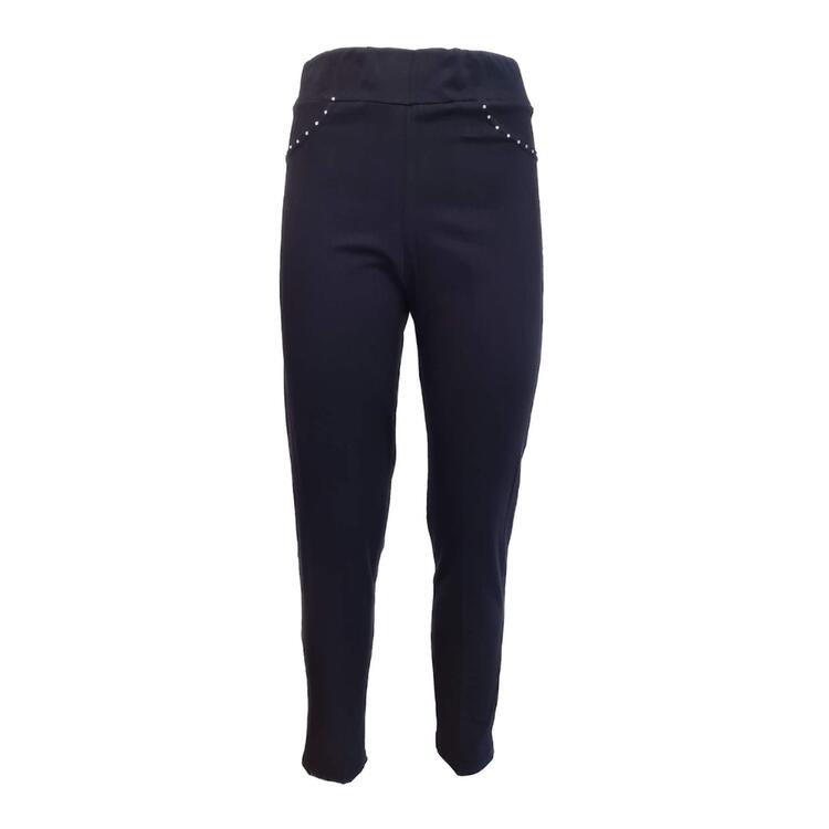 WOMEN'S FLEECE POCKET TROUSERS WITH RHINESTONES FIORENZA AMADORI 025 TOP2