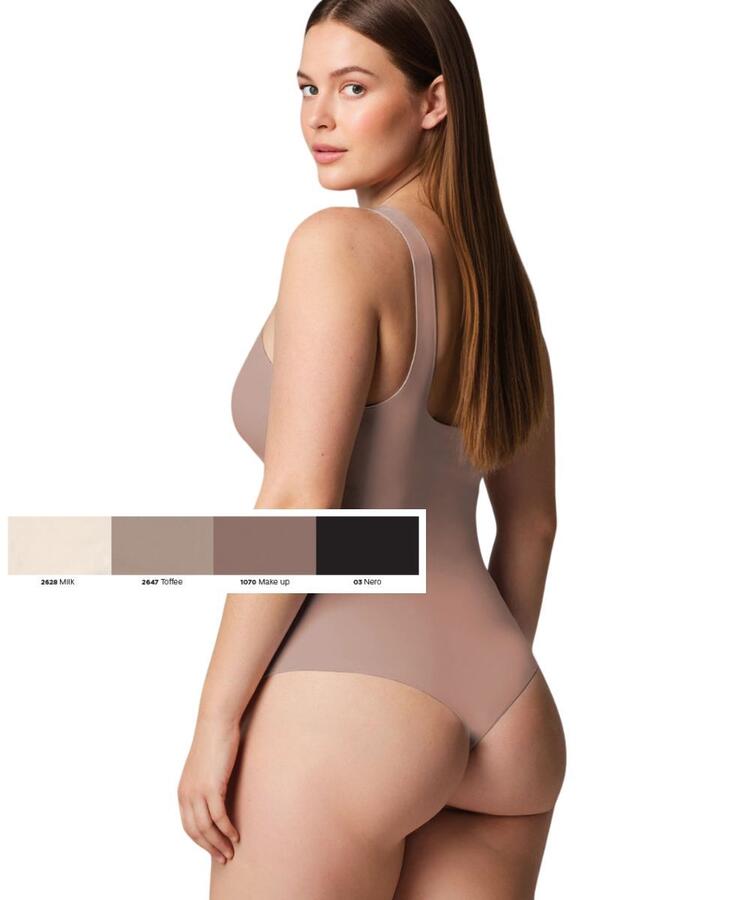 Body a brasiliana imbottito senza ferretto in micro Lormar Touch Breeze Lormar