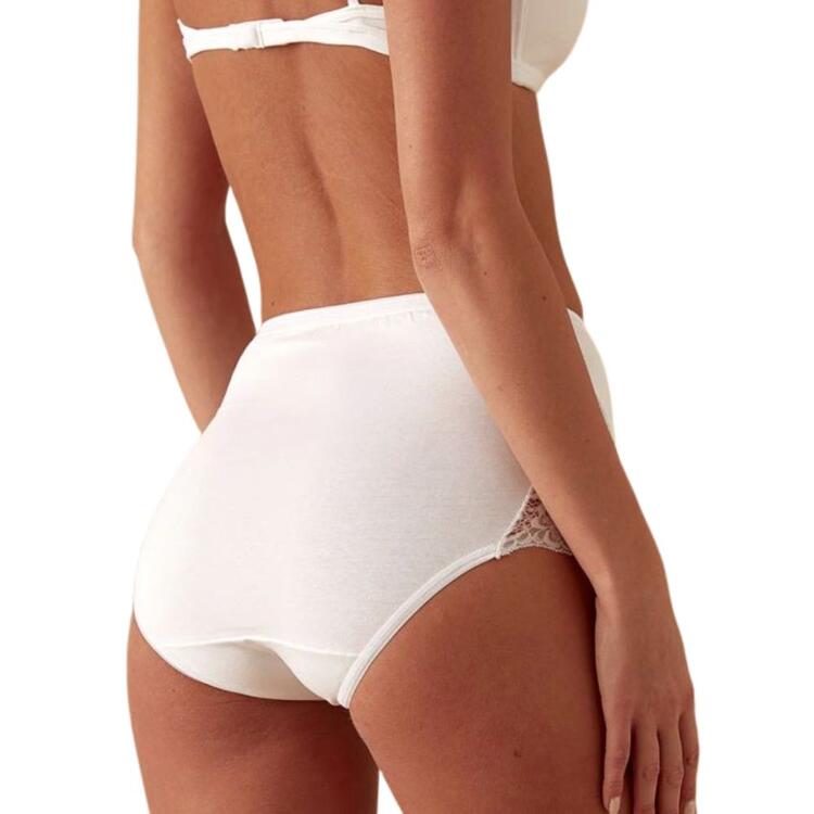 Culotte in cotone elasticizzato con pizzo laterale Jadea 07 Jadea