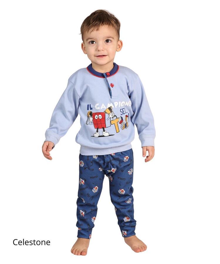 Pigiama da neonato in jersey di cotone caldo Gary 1023 Gary