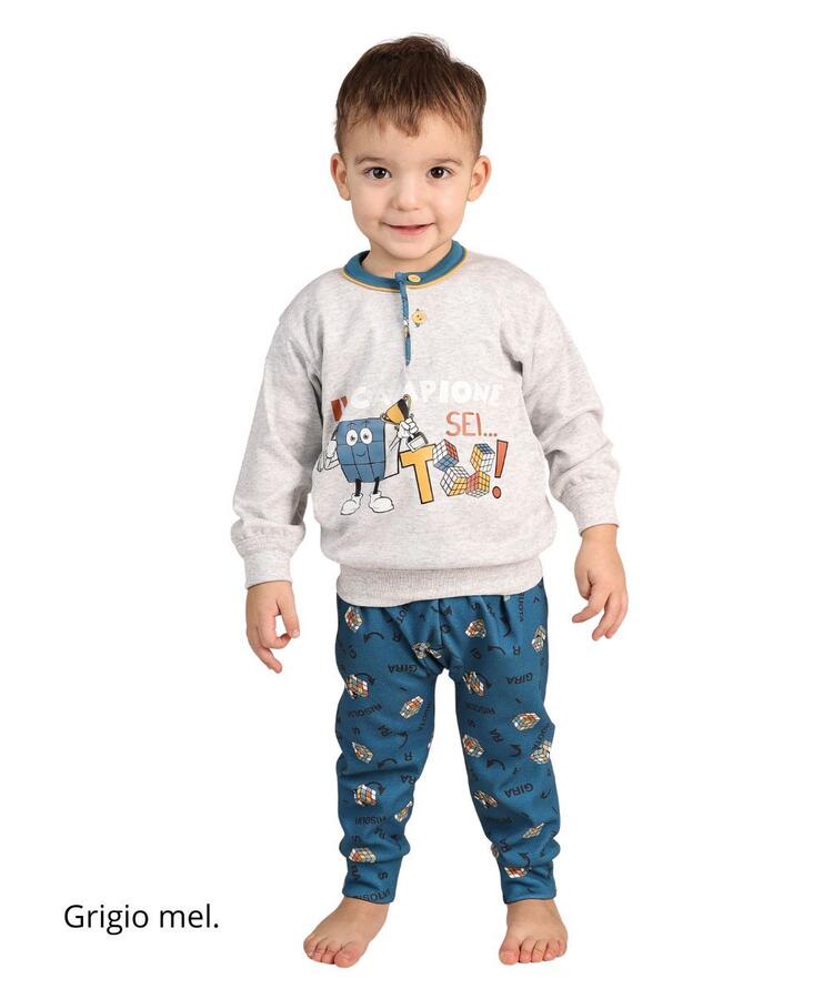 Pigiama da neonato in jersey di cotone caldo Gary 1023 Gary