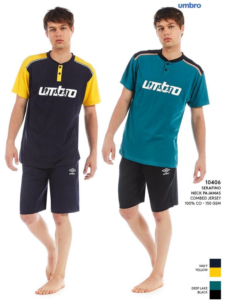 Umbro 10406 short men's cotton jersey pajamas Umbro