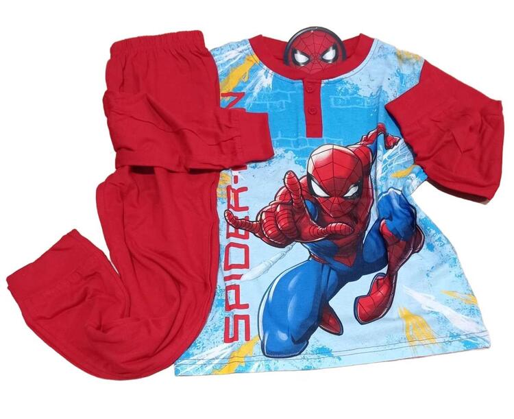 Pigiama da bambino in jersey di cotone Marvel Spiderman 1077 SPIDERMAN