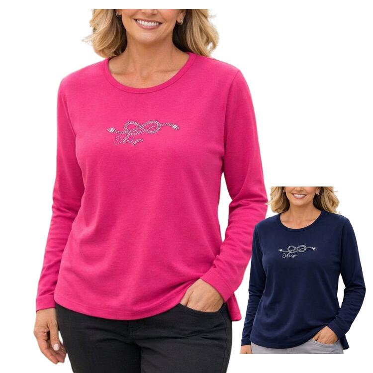 MAGLIA DONNA GIROCOLLO MANICA LUNGA KARTIZA 1077 Kartiza