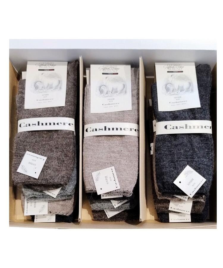 Calzino corto donna smollato in lana e cashmere Goffredo Berenzi 1101 (1 PAIO) GOFFREDO BERENZI