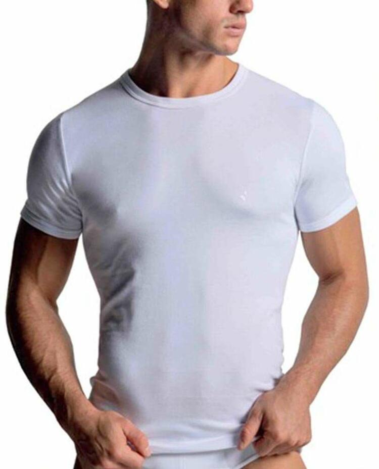 3 maglia intima uomo caldo cotone scollo a V maglietta girocollo t