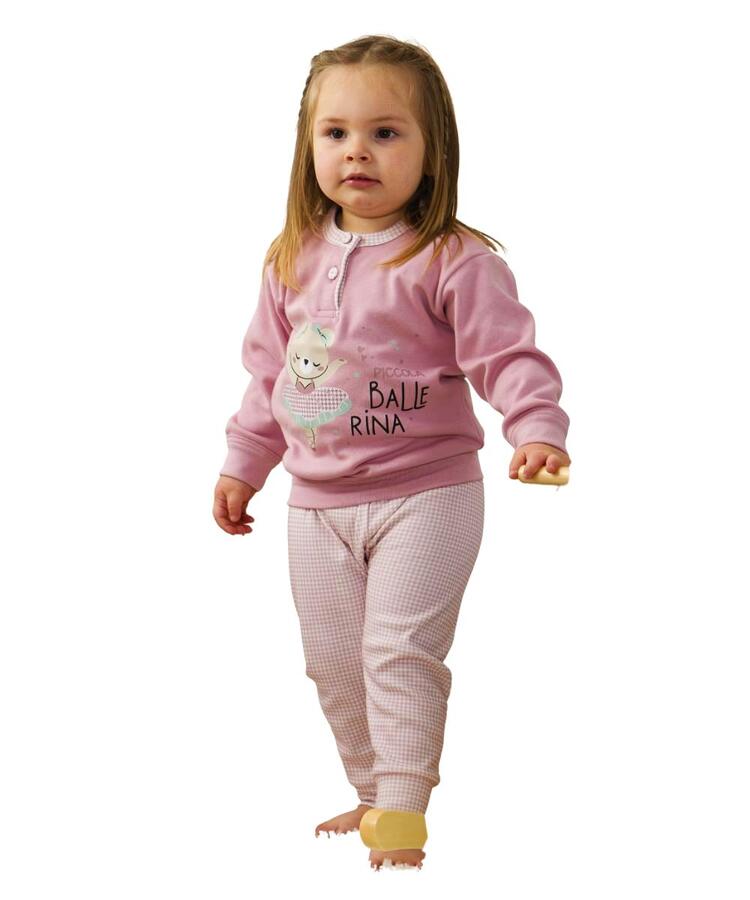 Pigiama da neonata in jersey di cotone caldo Gary 1151 Gary
