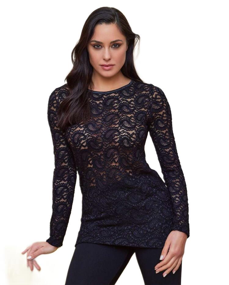 Women's crew neck underjacket all in lace Intimami ID1271 Intimami