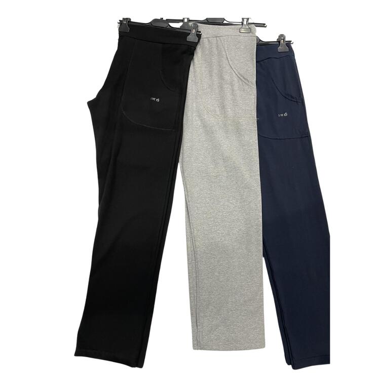 PANTALONE DONNA OVER DRITTO CON TASCHE IKÓ1310 Ikò