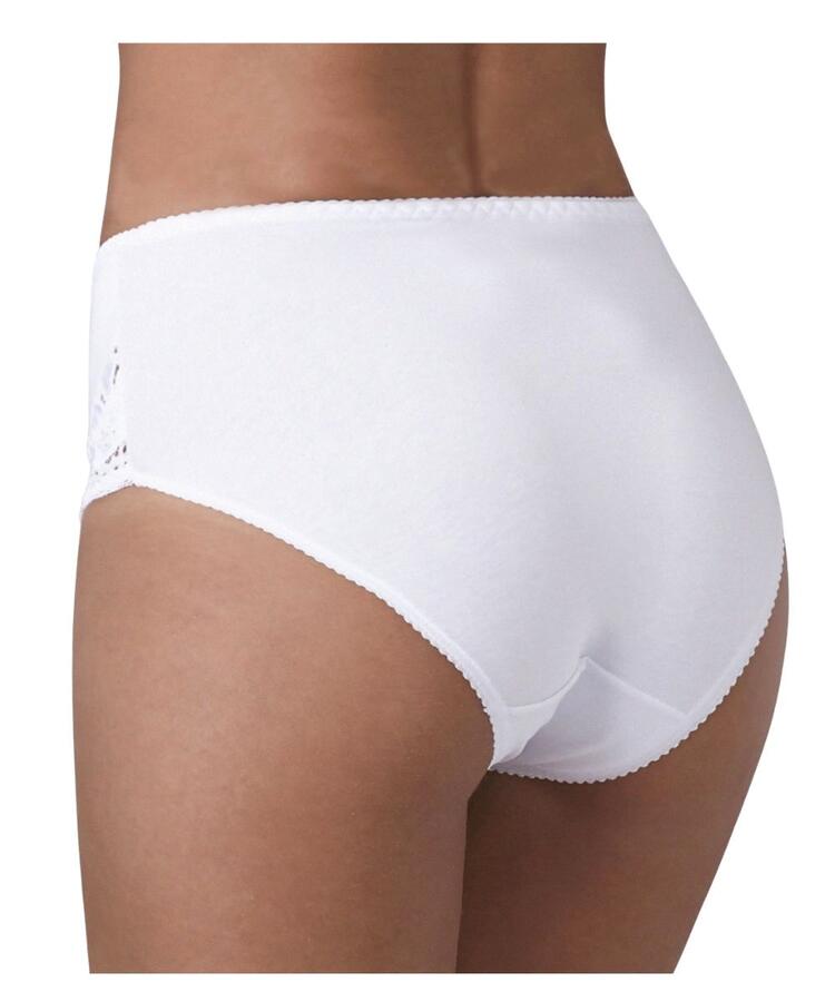 Culotte contenitiva donna in cotone elasticizzato e pizzo Lovely Girl 1321 LovelyGirl