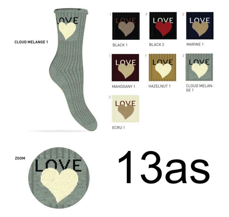 Calzino corto donna smollato in cotone caldo elasticizzato Coveri Chanel 13ASS COVERI