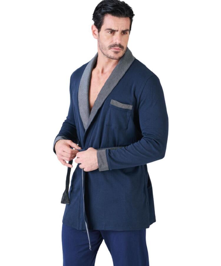 Giacca uomo da camera in jersey di cotone caldo Navigare 141921 Navigare Home