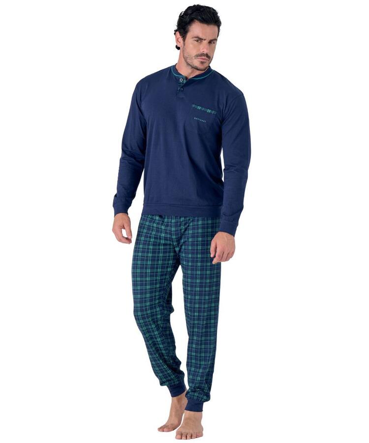 Pigiama uomo in jersey di cotone a manica lunga Navigare 141974 Navigare Home