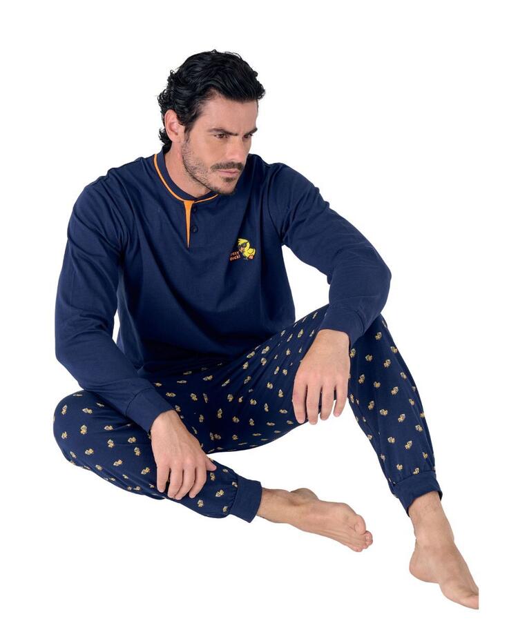 Pigiama uomo in jersey di cotone a manica lunga Navigare 142005 Navigare Home