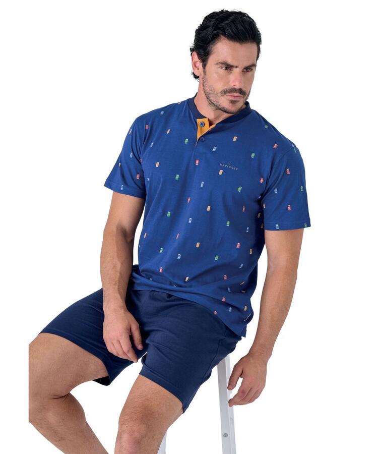 Pigiama uomo a manica corta in cotone Navigare 142006 Navigare Home