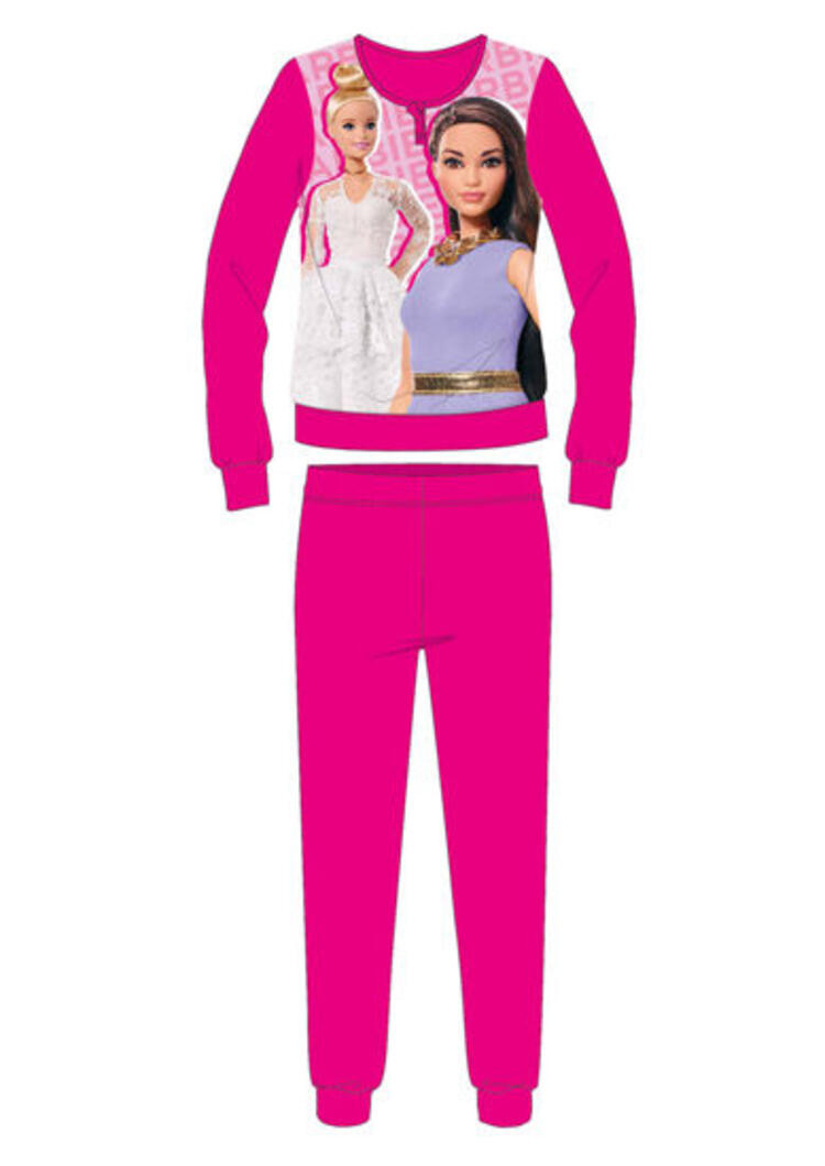 Barbie BAR1510 Warm Cotton Jersey Girls Pajamas BARBIE