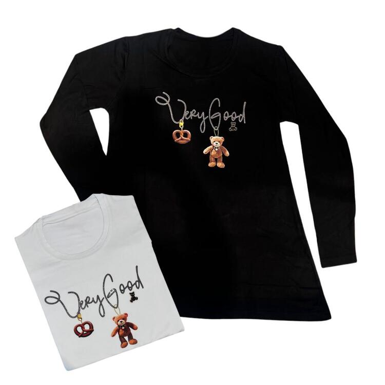 T-SHIRT DONNA MANICA LUNGA FLORA 15/234 FLORA