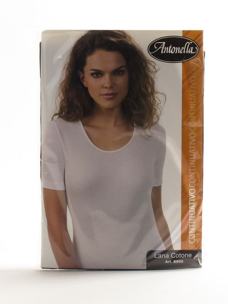 T-shirt donna in lana cotone Antonella BD06 tg.3/7 Antonella
