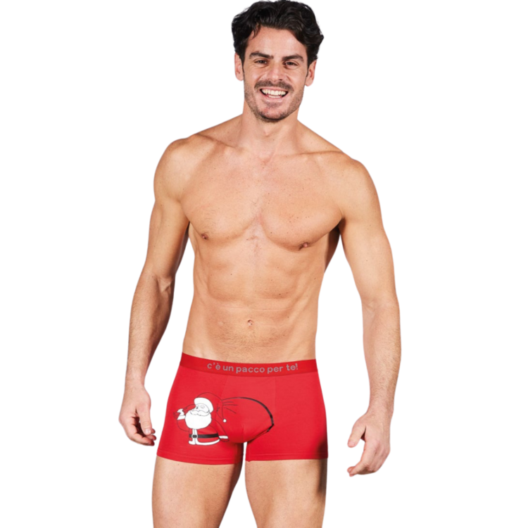 BOXER UOMO NATALE IN COTONE ELASTICIZZATO NAVIGARE B21314Z Navigare