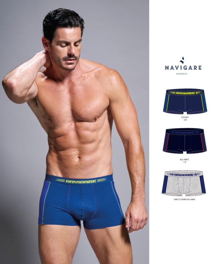 Boxer uomo moda in cotone elasticizzato Navigare 21408Z Navigare
