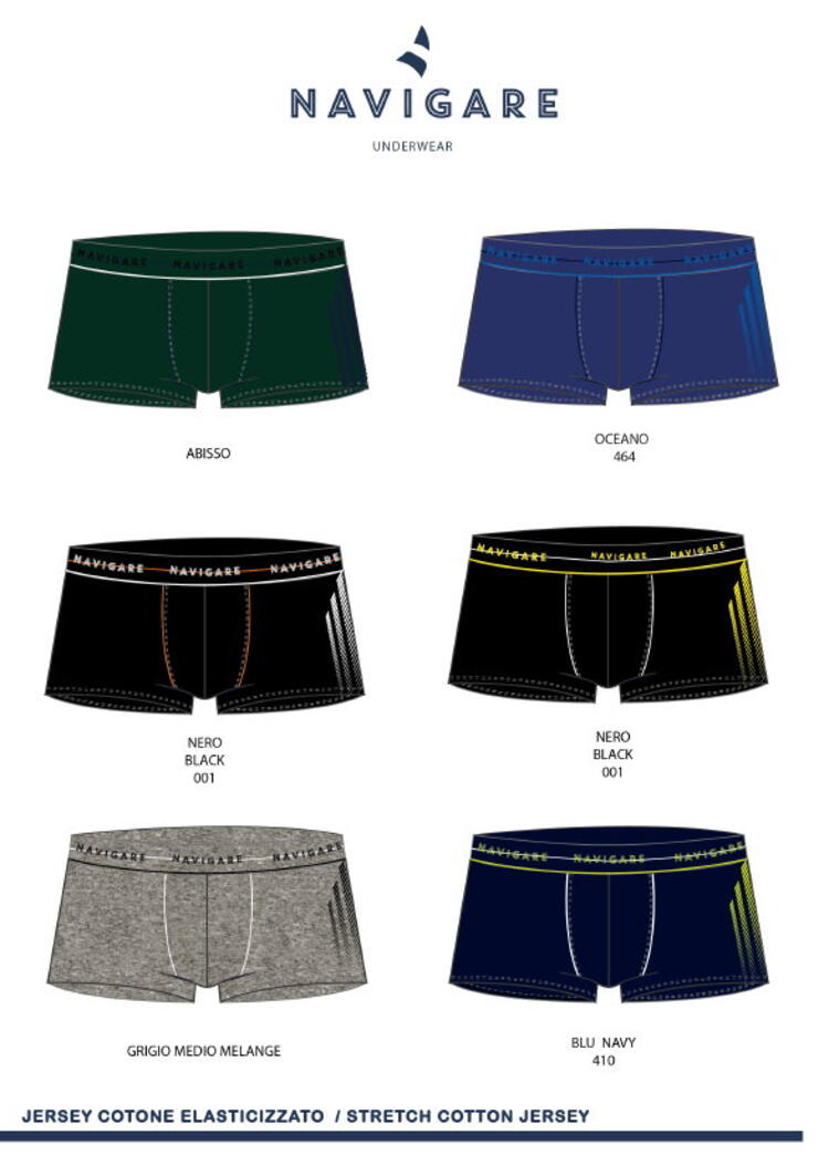 Boxer uomo in cotone elasticizzato Navigare 21430Z Navigare