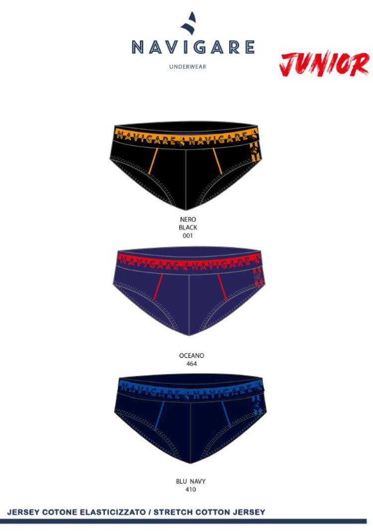 Slip ragazzo in cotone elasticizzato Navigare 21439ZJ Navigare