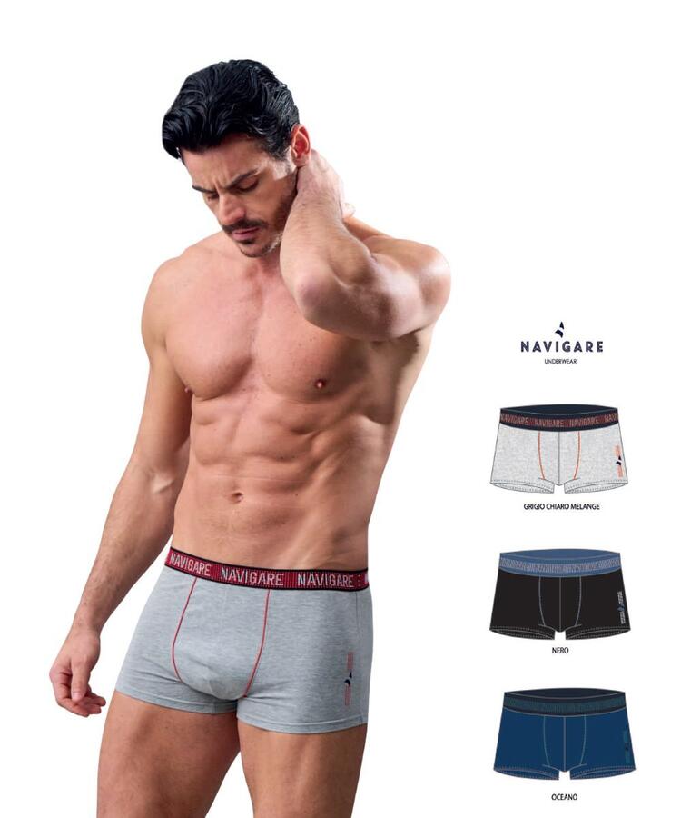 Boxer uomo moda in cotone elasticizzato Navigare 21502 Navigare
