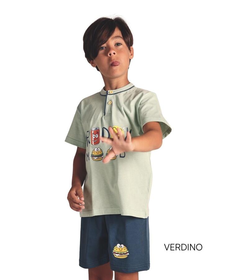 Pigiama corto da bambino in jersey di cotone Gary 3157 8-10 Anni Gary