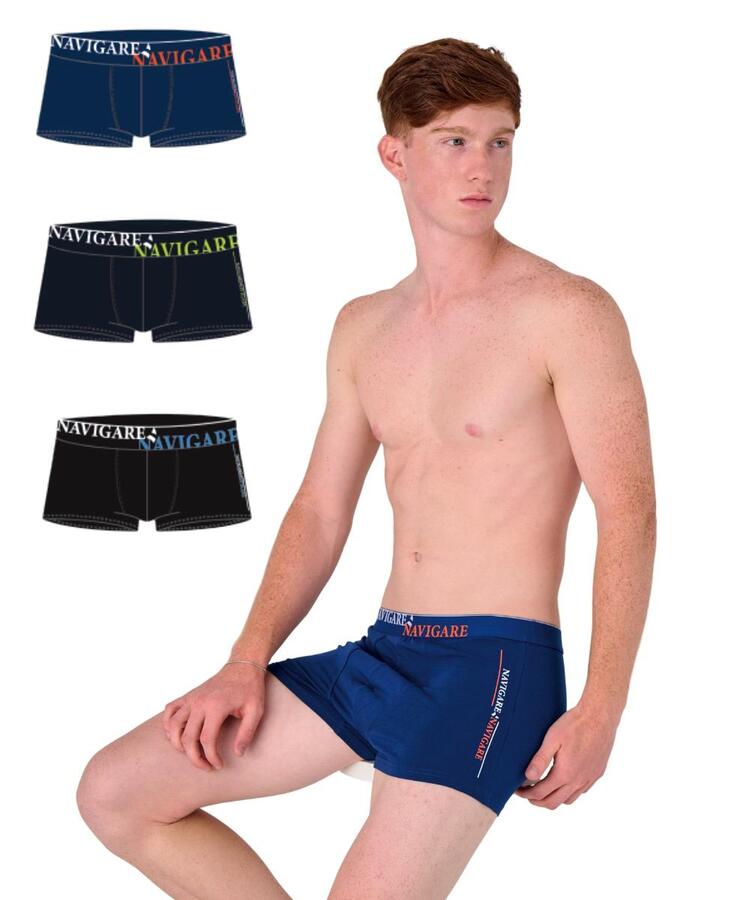 Boxer da ragazzo in cotone elasticizzato Navigare 21578J Navigare