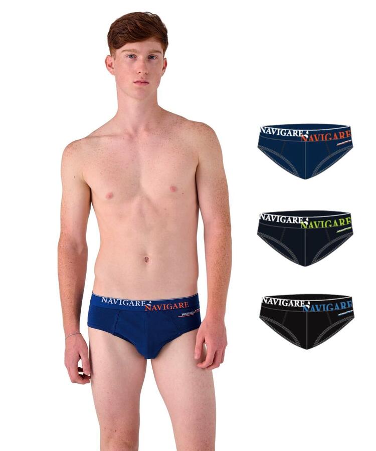 Slip ragazzo in cotone elasticizzato Navigare 21579J Navigare