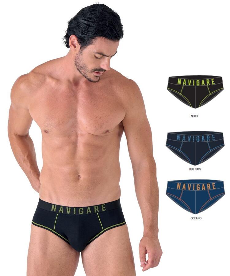 Slip uomo in cotone elasticizzato Navigare 21583 Navigare