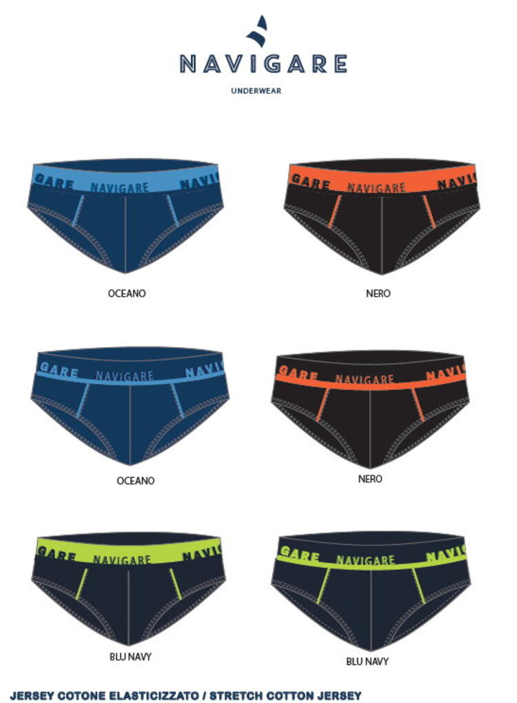 Slip uomo in cotone elasticizzato Navigare 21595 Navigare