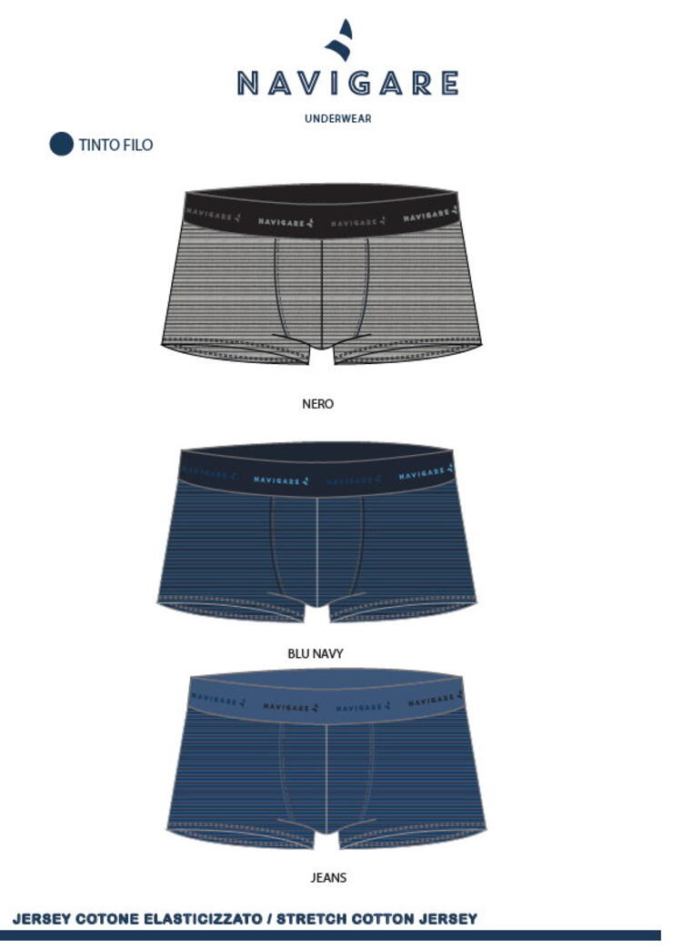 Boxer uomo in cotone elasticizzato Navigare 21600 Navigare