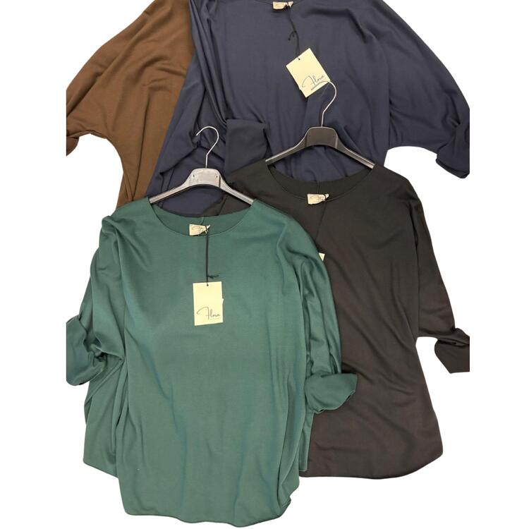 MAGLIA DONNA TAGLIO VIVO MANICA LUNGA FLORA 2172 FLORA